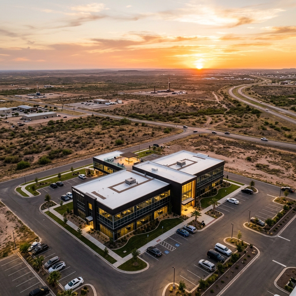 Midland Commercial Roofing Background